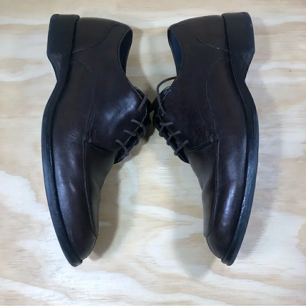 Cole Haan Brown Leather Grand OS Lace Up Oxfords Shoes Men’s Size 8 Wide
